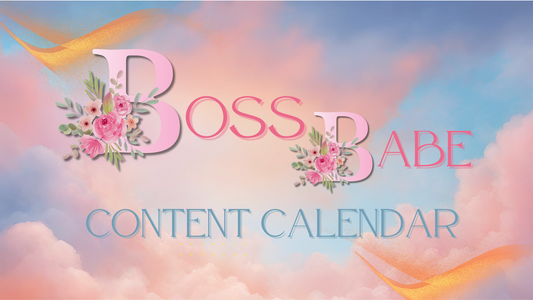 BOSS BABE CONTENT PLANNER + MONTHLY CALENDAR (INSTANT DOWNLOAD)